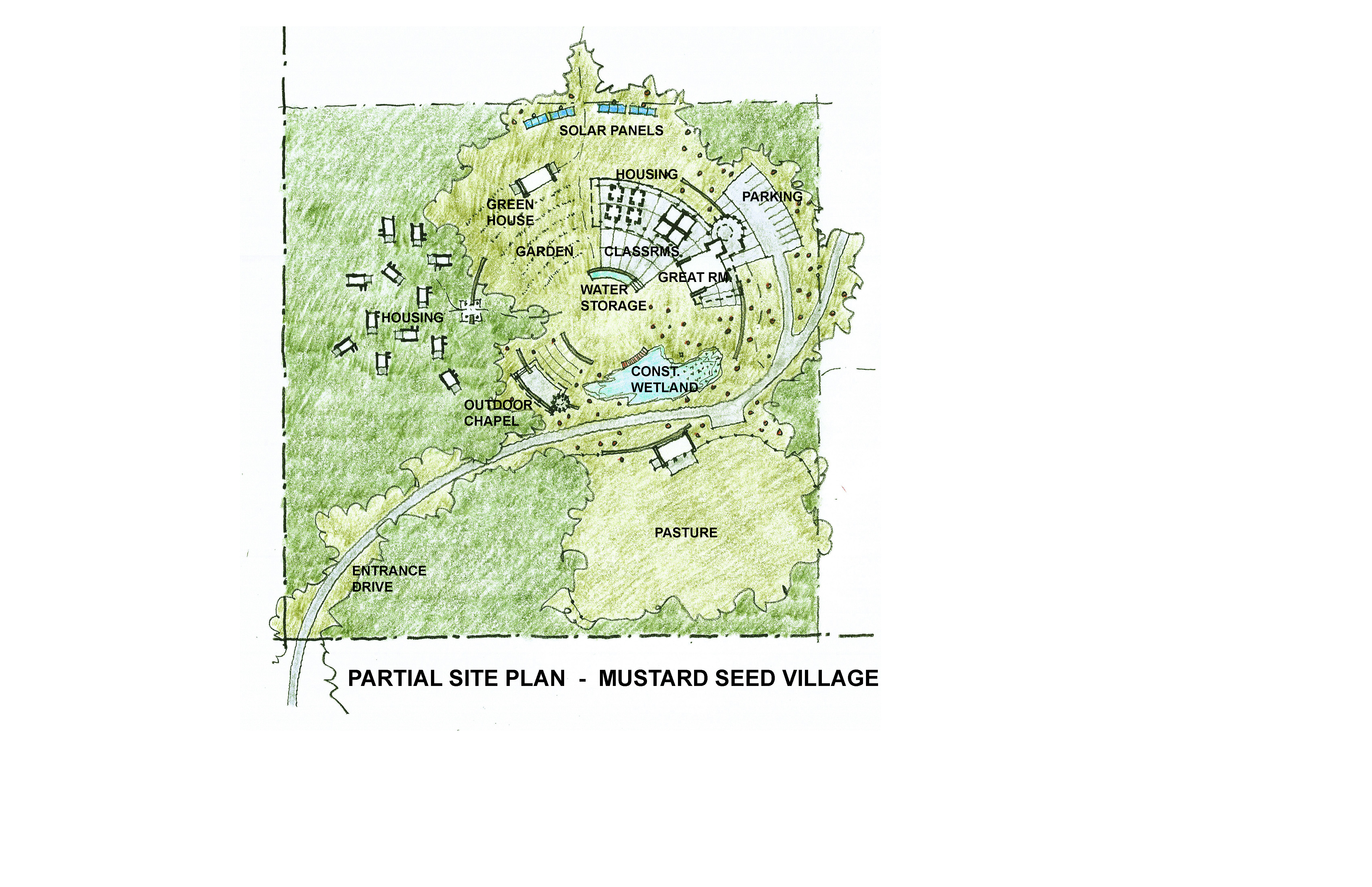 Mustard Seed Village site plan Godspacelight