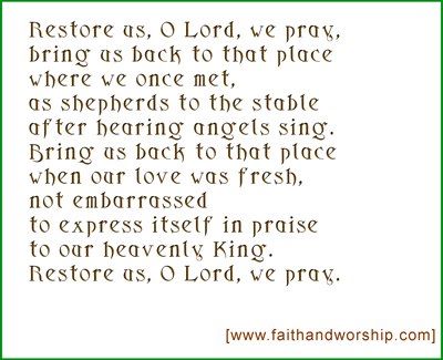 Restore us O Lord - John Birch