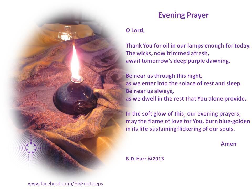 Evening prayer - Bonnie Harr