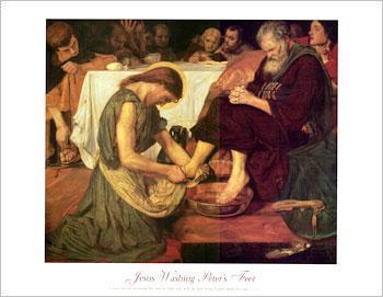 Jesus washing Peters feet