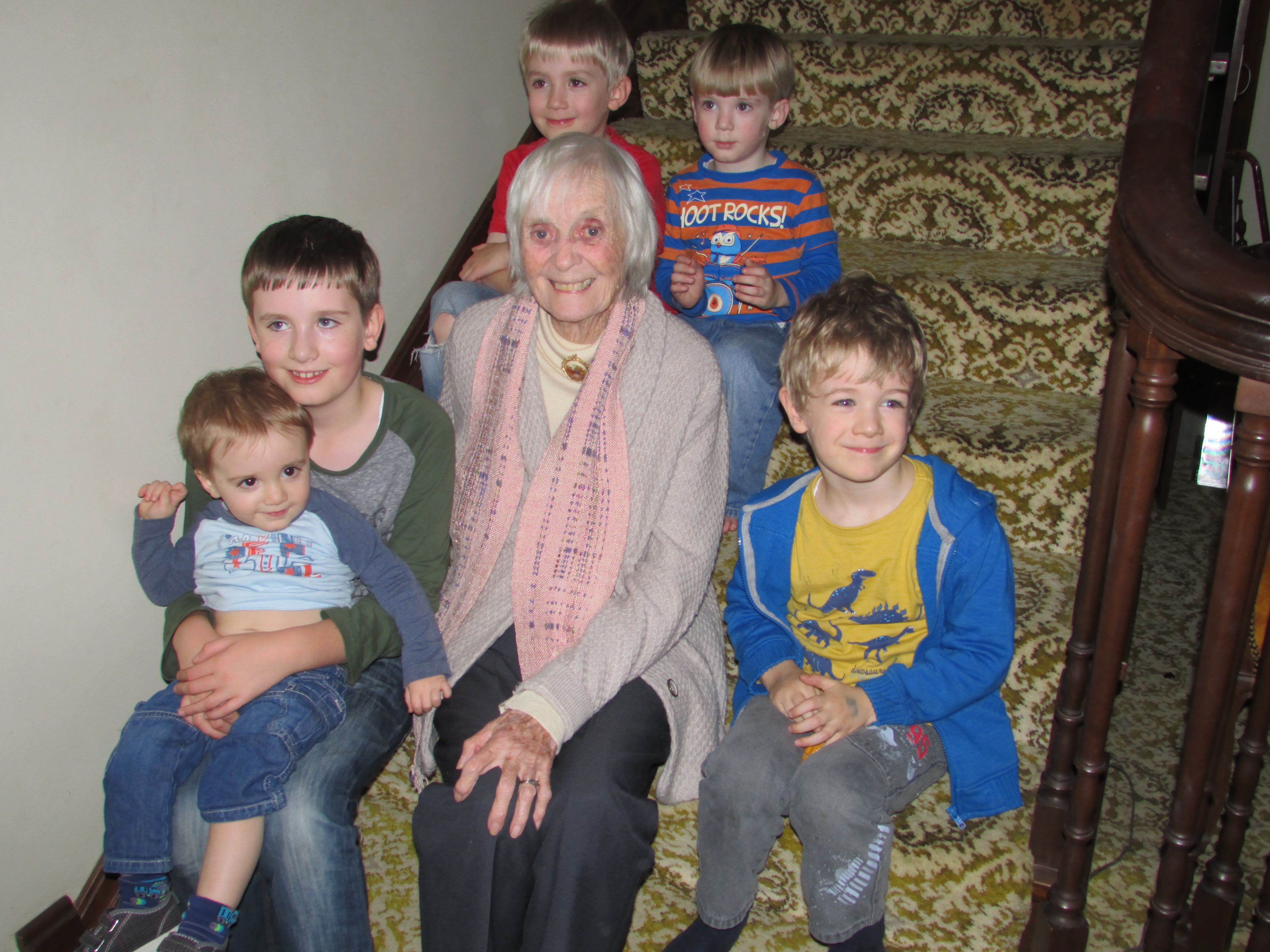 Mum with her great grandkids