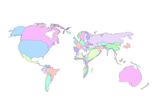 The Fat Map via Huffington Post