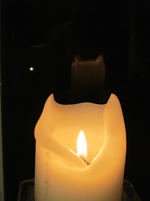 Candle reflection