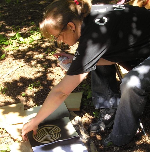 Ricci working on finger labyrinths