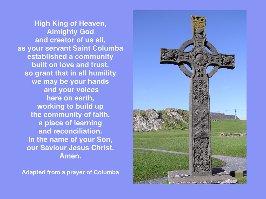 A Prayer for the Day from St Columba - Godspacelight