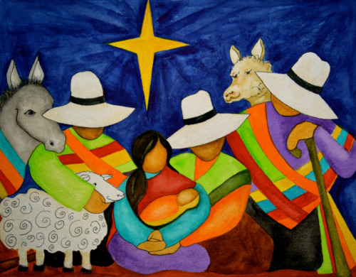 Peruvian Nativity by Marcia Carole