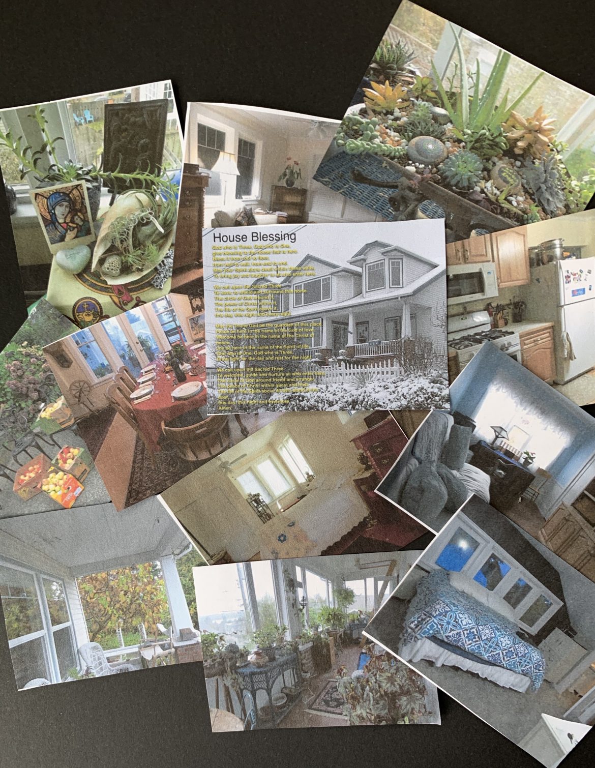 Grateful for home collage