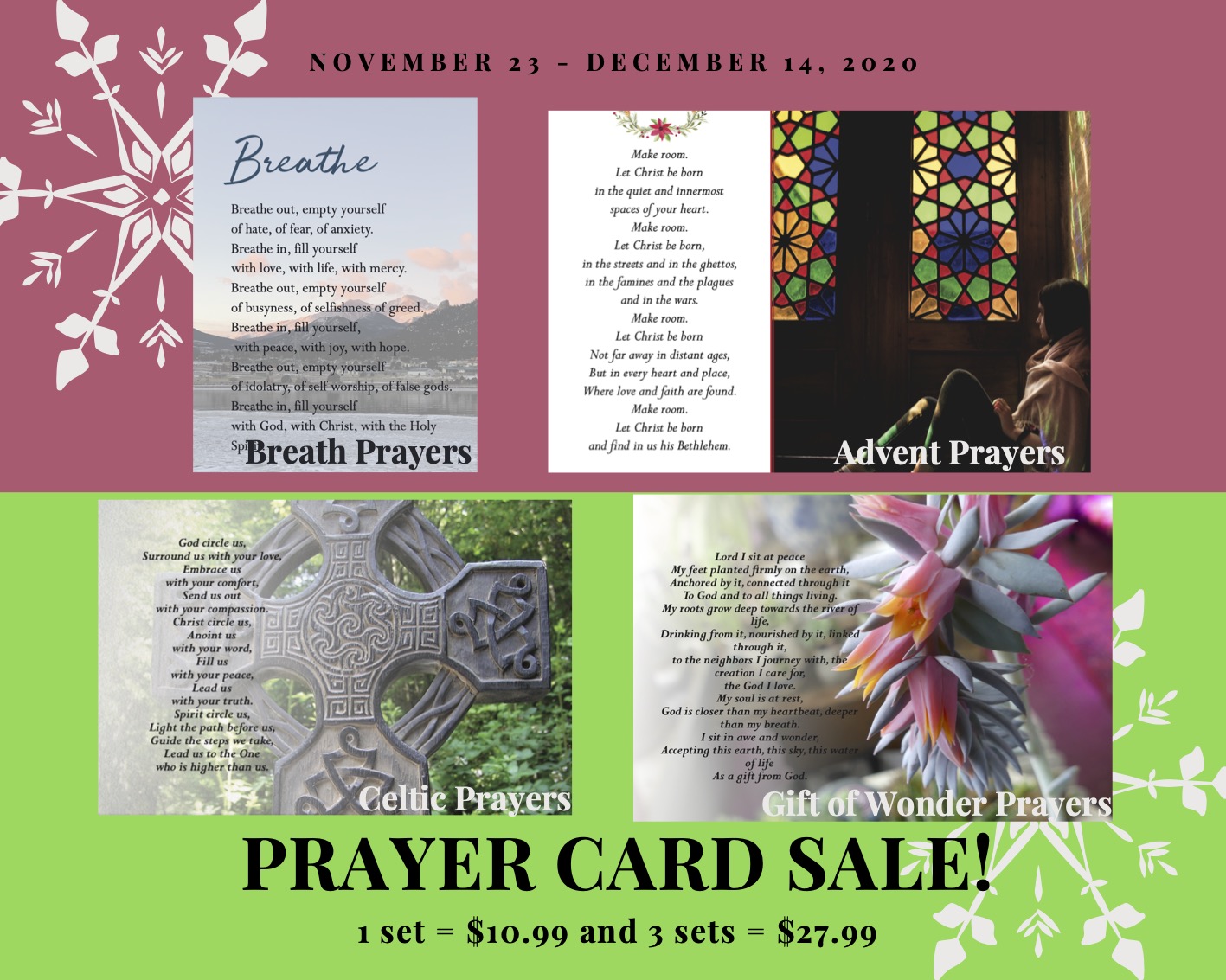 Prayer Card sale