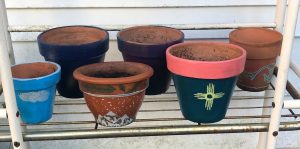 painted pots