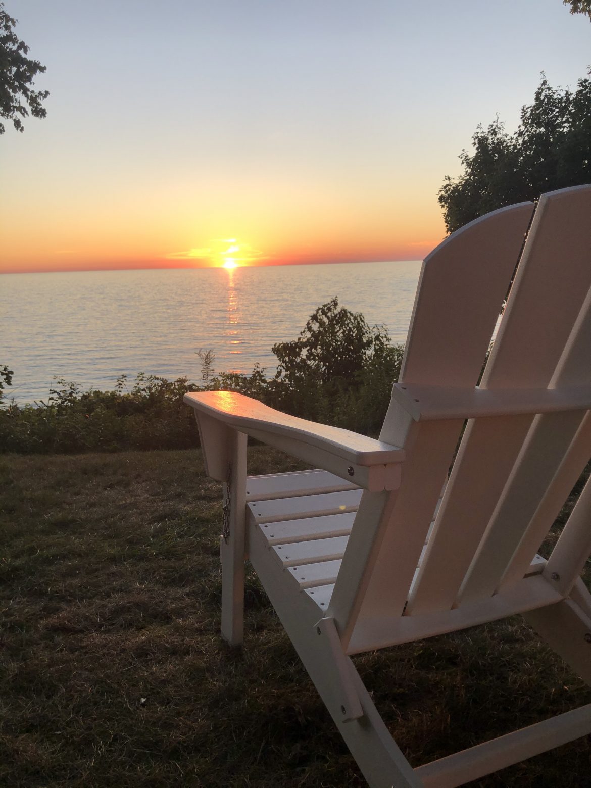 Sunset and aidornadak chair