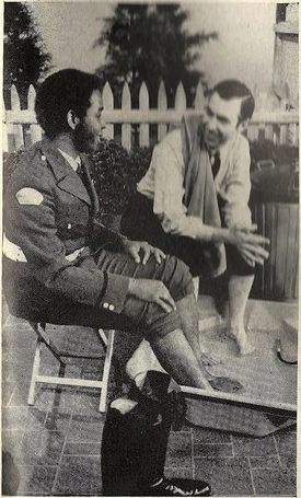 François Clemmons and Fred Rogers Having Foot Bath