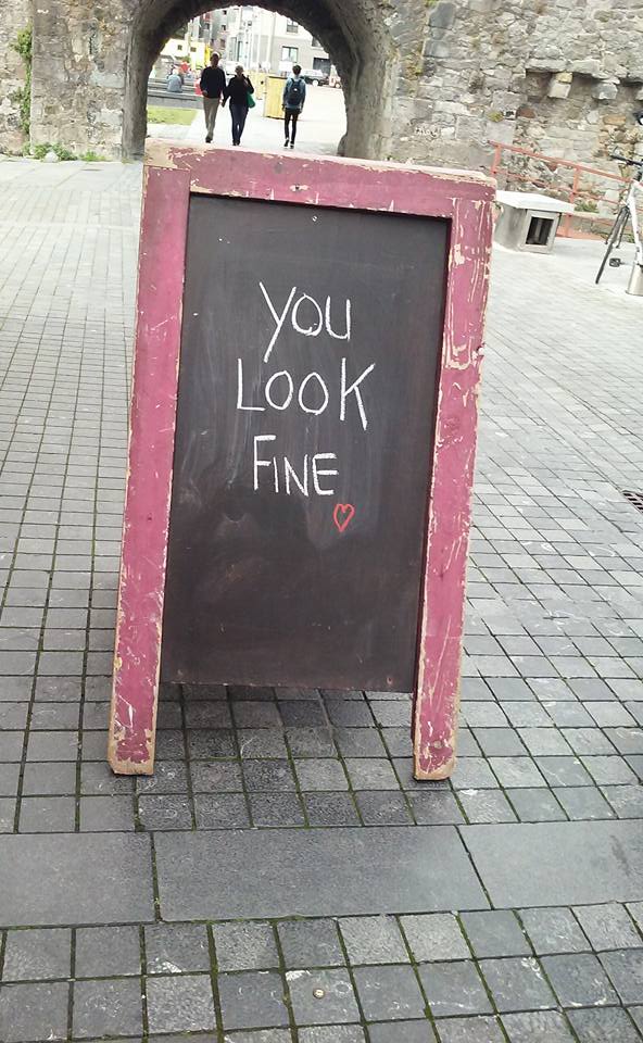 You look fine