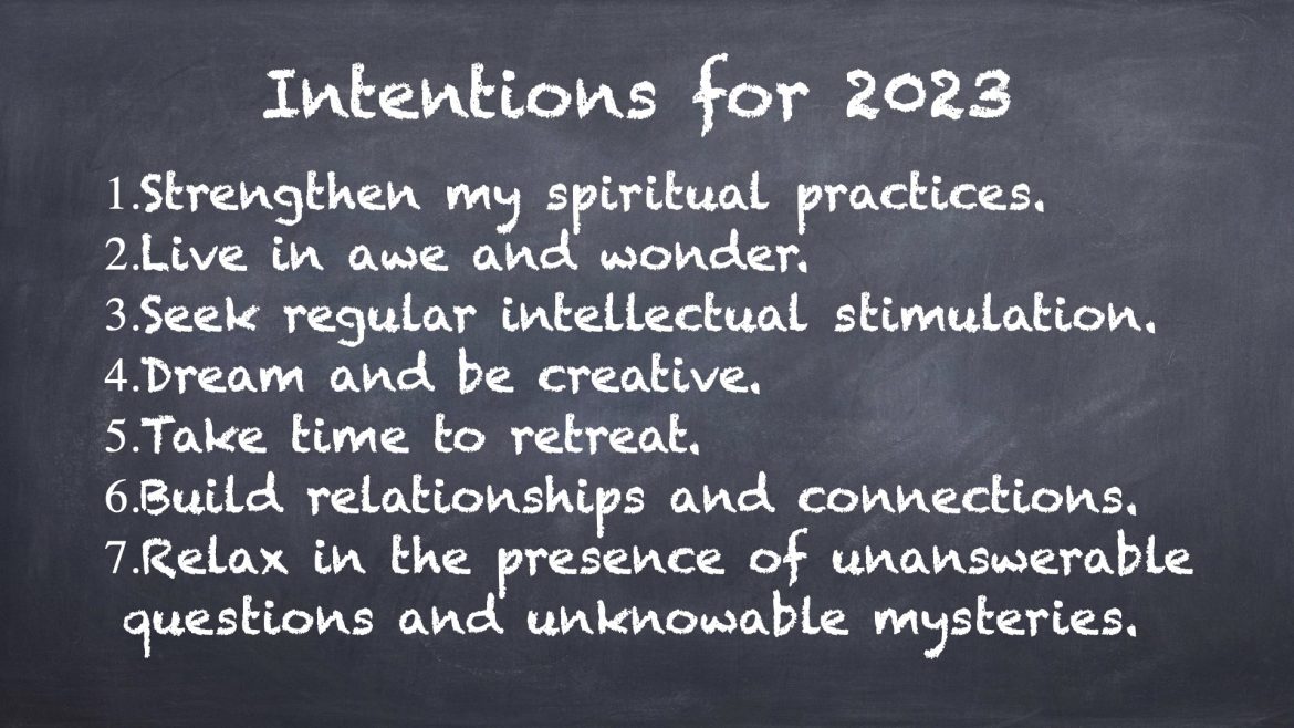 Intentions for 2023. Intentions for 2023.008