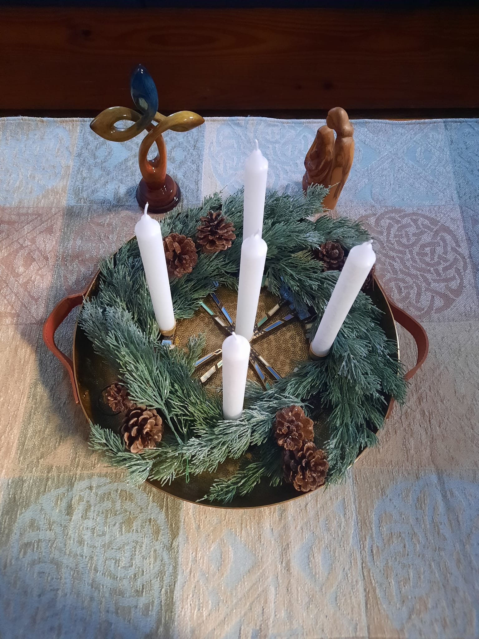 Advent wreath with four candles
