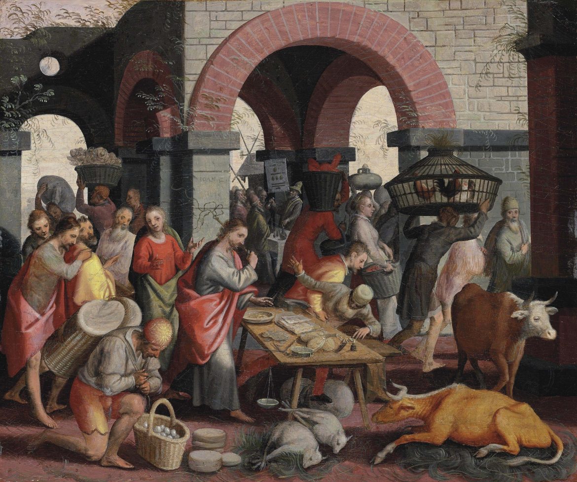 Pieter Aertsen Christ cleansing the Temple