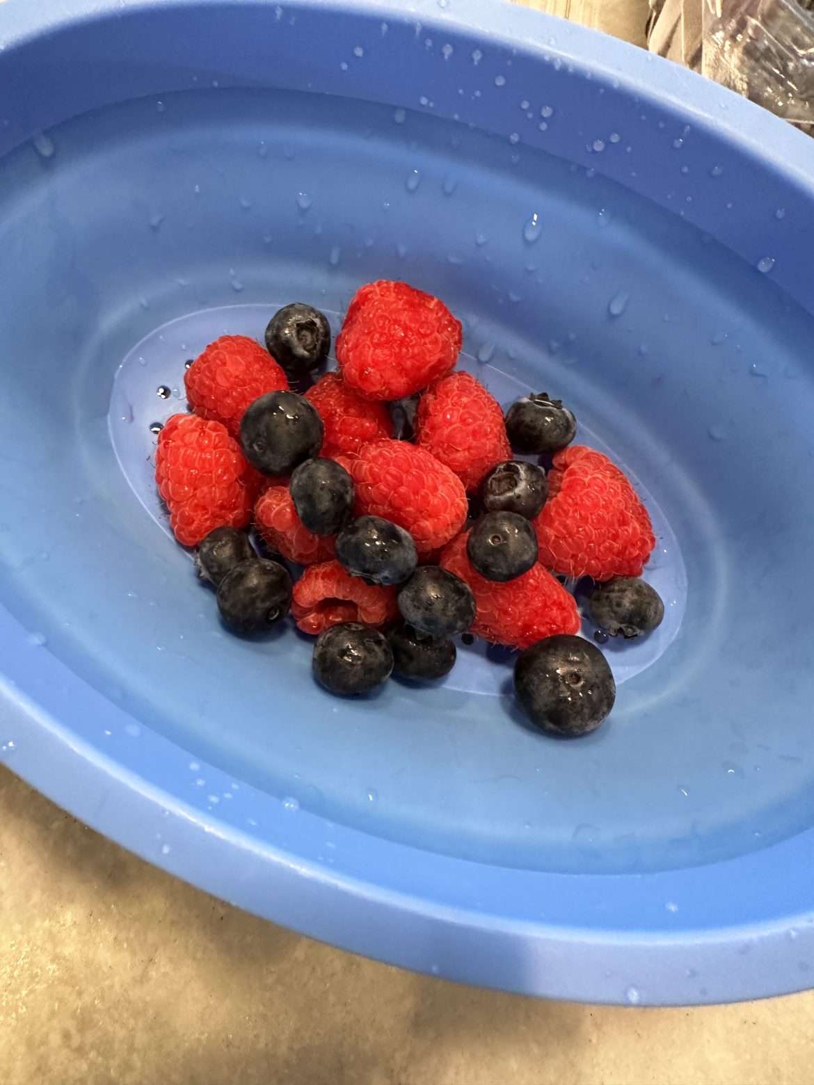 BLueberries and rasberries BLueberries and rasberries